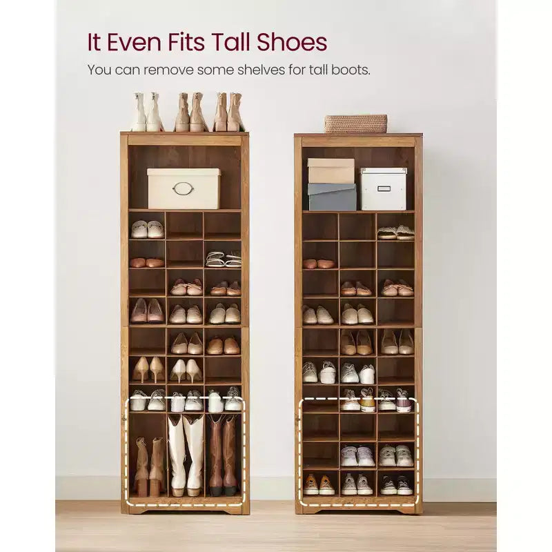 10-Tier Shoe Storage Cabinet, Holds 30 Pairs, Shoe Rack for Entryway & Bedroom