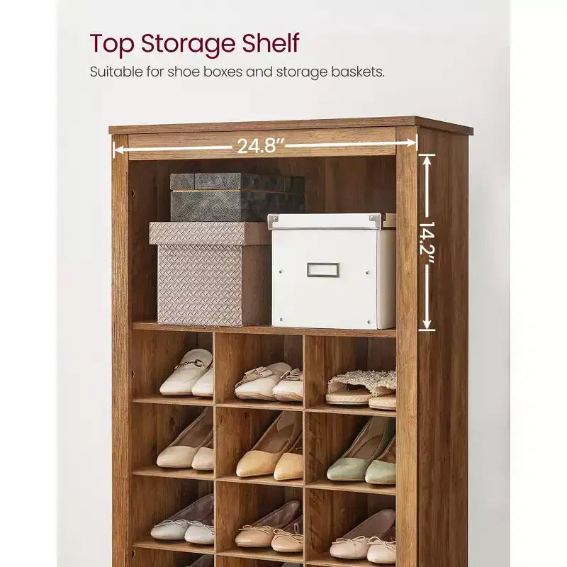 10-Tier Shoe Storage Cabinet, Holds 30 Pairs, Shoe Rack for Entryway & Bedroom
