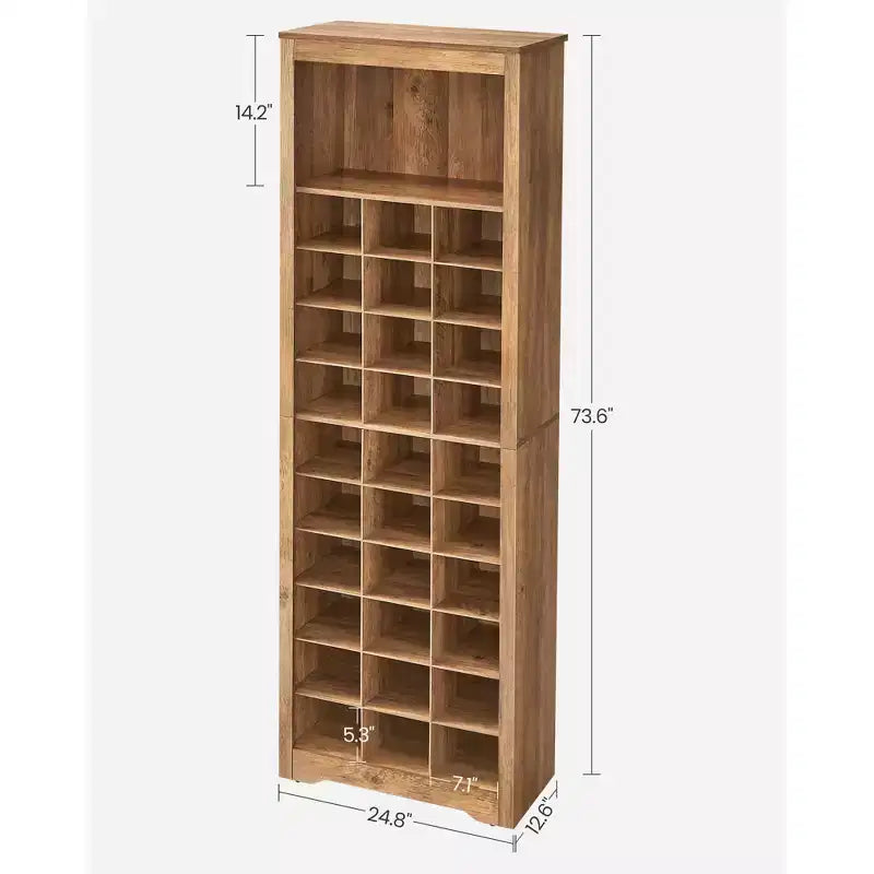 10-Tier Shoe Storage Cabinet, Holds 30 Pairs, Shoe Rack for Entryway & Bedroom