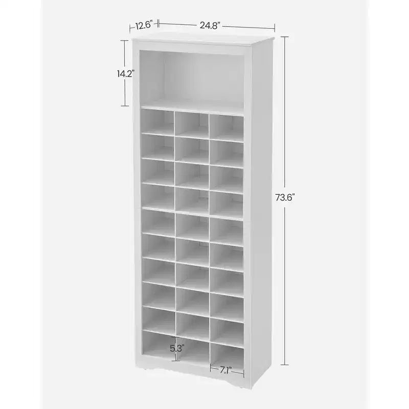10-Tier Shoe Storage Cabinet, Holds 30 Pairs, Shoe Rack for Entryway & Bedroom