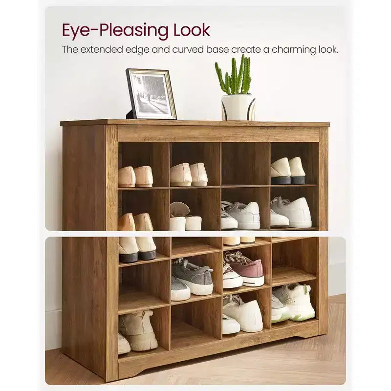 10-Tier Shoe Storage Cabinet, Holds 30 Pairs, Shoe Rack for Entryway & Bedroom