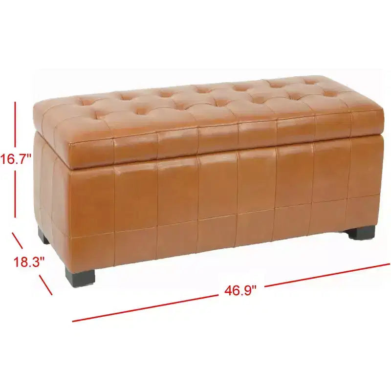 Manhattan Large Storage Ottoman - HUD4200 - Safavieh Couture