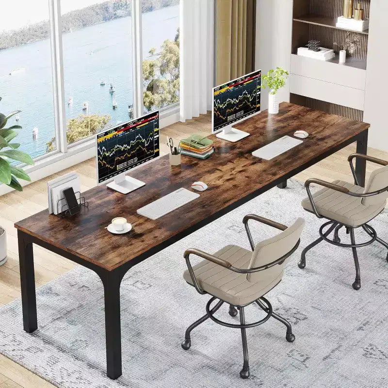 Lantine 78.7 Inches Extra Long Computer Desk