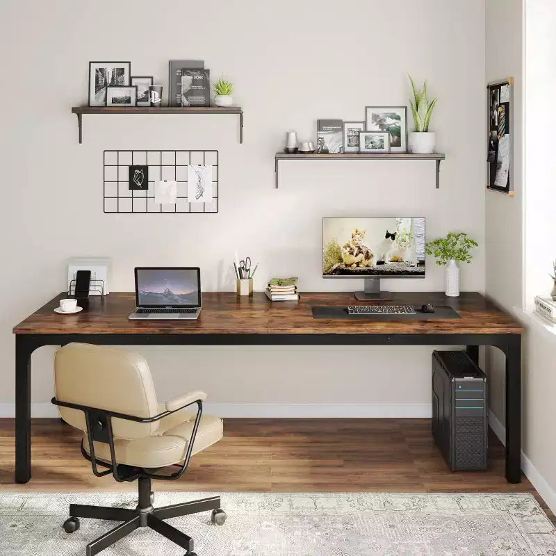 Lantine 78.7 Inches Extra Long Computer Desk