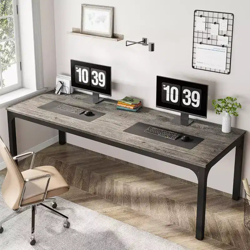 Lantine 78.7 Inches Extra Long Computer Desk