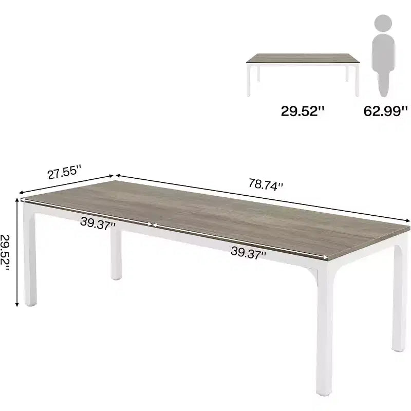 Lantine 78.7 Inches Extra Long Computer Desk