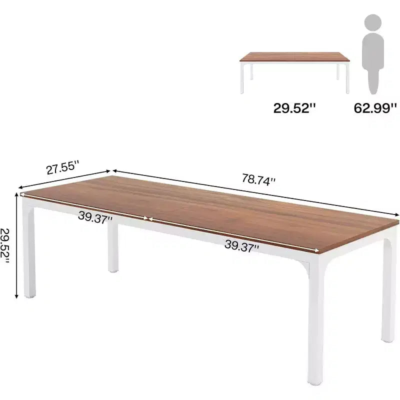Lantine 78.7 Inches Extra Long Computer Desk