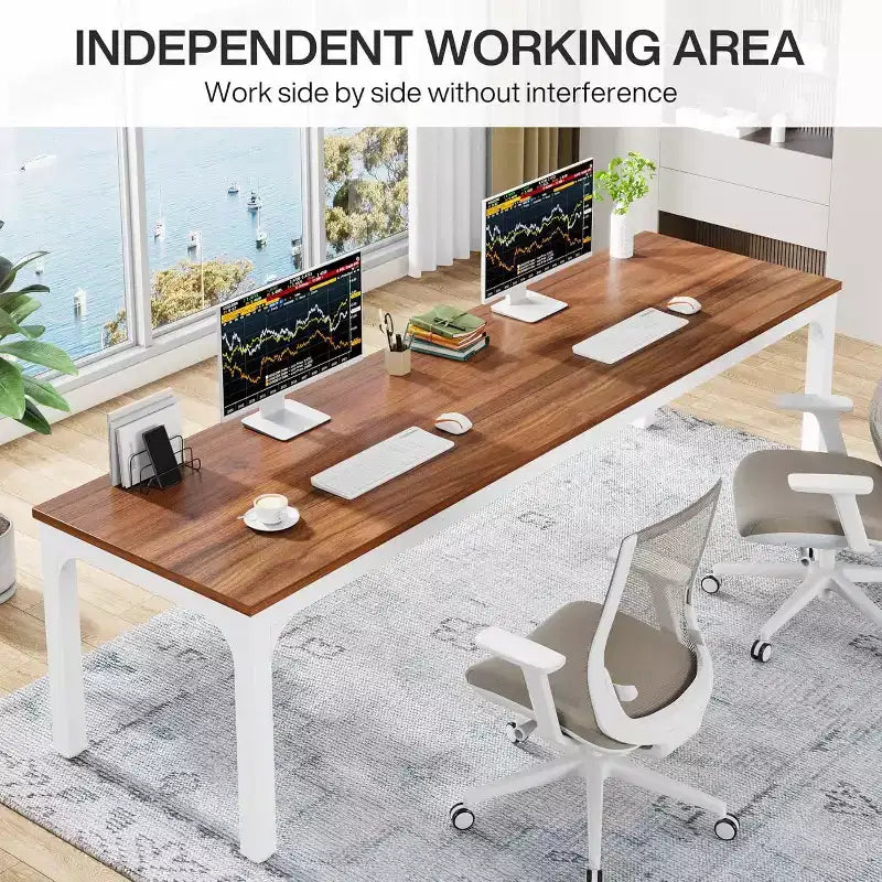 Lantine 78.7 Inches Extra Long Computer Desk
