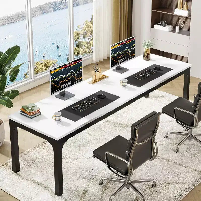 Lantine 78.7 Inches Extra Long Computer Desk