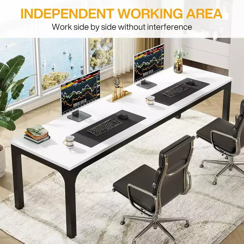 Lantine 78.7 Inches Extra Long Computer Desk
