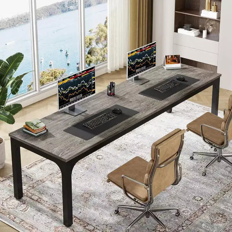 Lantine 78.7 Inches Extra Long Computer Desk