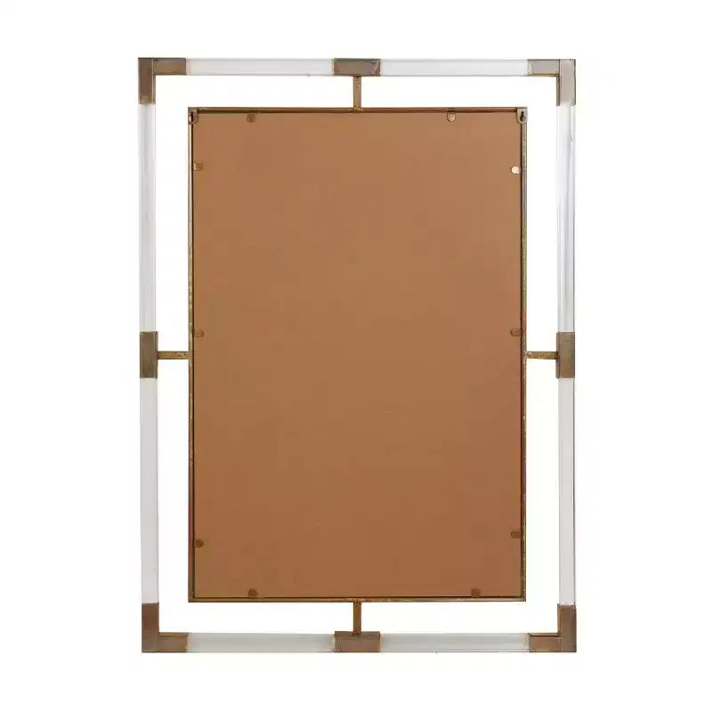 38x28 Metal Double Framed Wall Mirror with Acrylic - Olivia & May