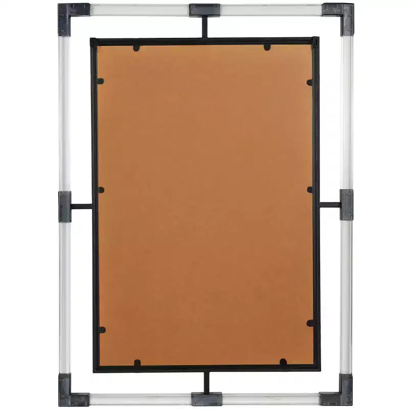 38x28 Metal Double Framed Wall Mirror with Acrylic - Olivia & May