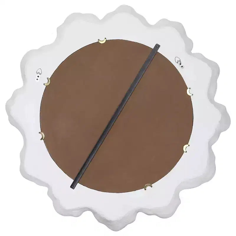 Uttermost Sea Coral Matte White 33 3/4 Round Wall Mirror