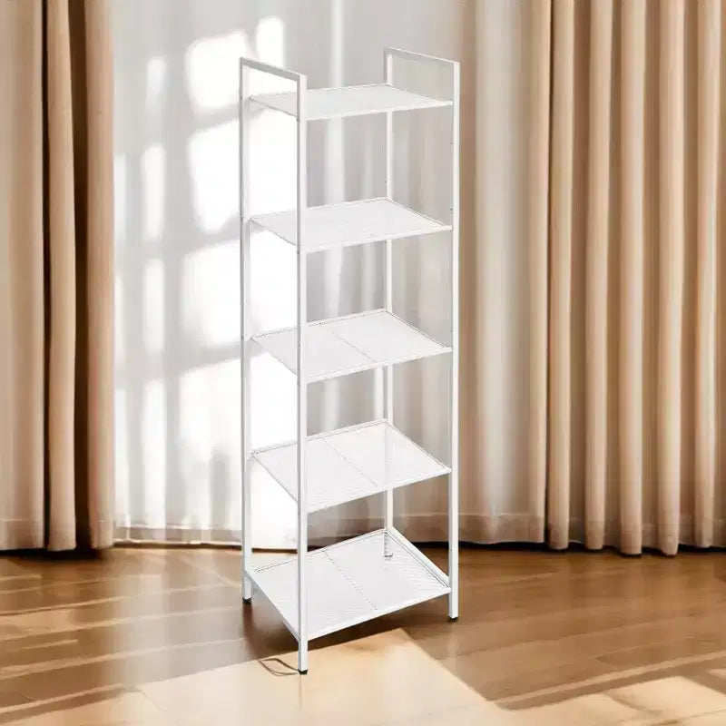 SONGMICS Storage Rack Bathroom Shelf Extendable Plant Steel Stand with Adjustable Shelf