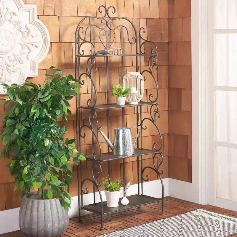 Tyrique 4 Tier Shelf Unit - Indoor/Outdoor - PAT5033 - Safavieh