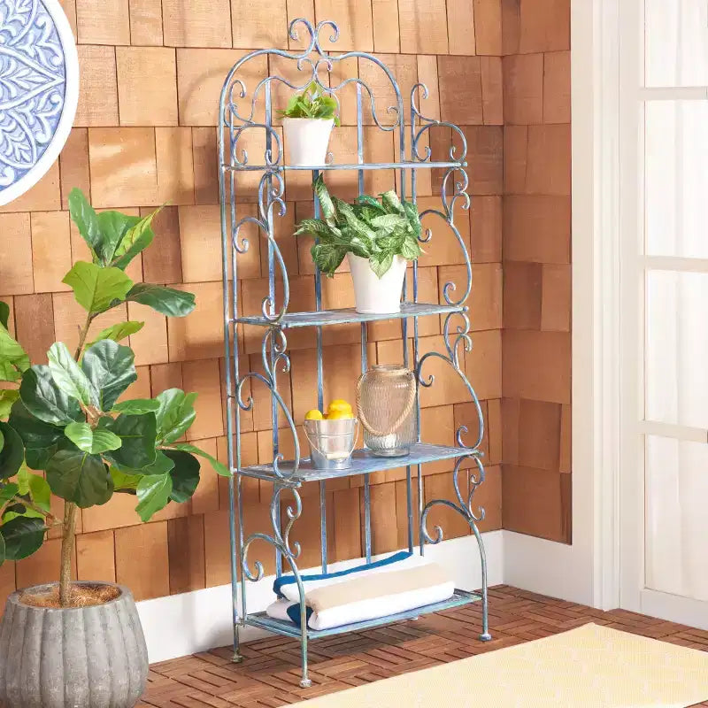 Tyrique 4 Tier Shelf Unit - Indoor/Outdoor - PAT5033 - Safavieh