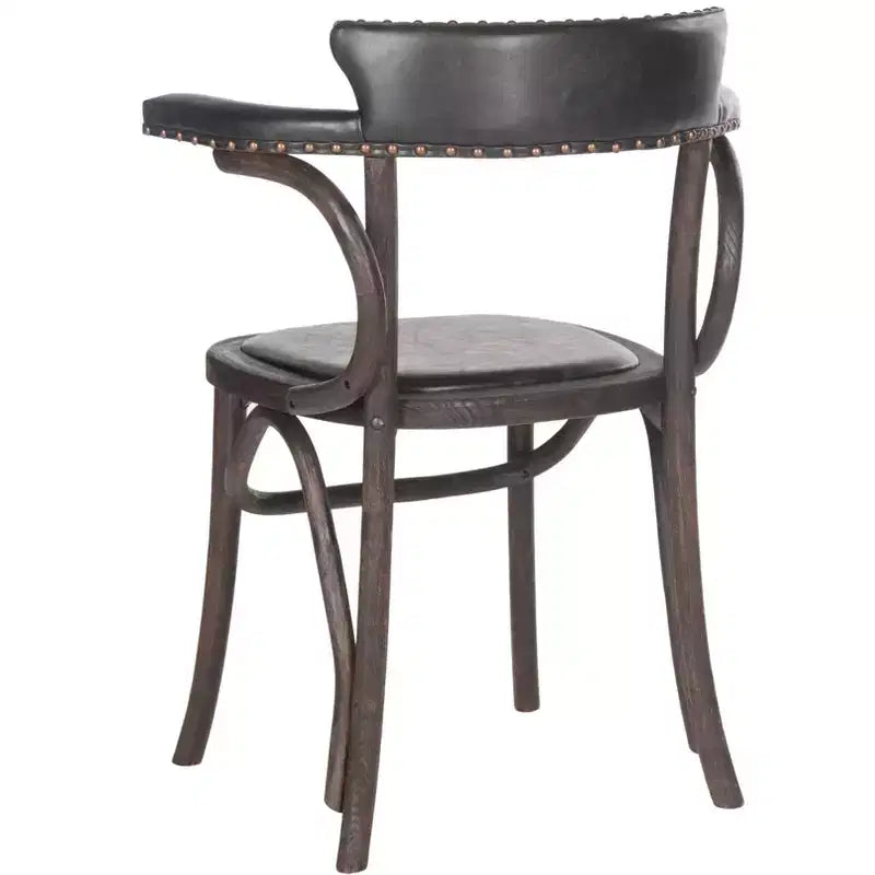 Kenny Arm Chair - MCR4689 - Antique Black - Safavieh Couture