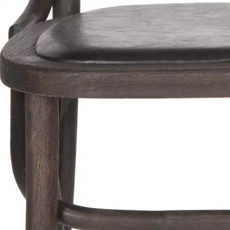 Kenny Arm Chair - MCR4689 - Antique Black - Safavieh Couture