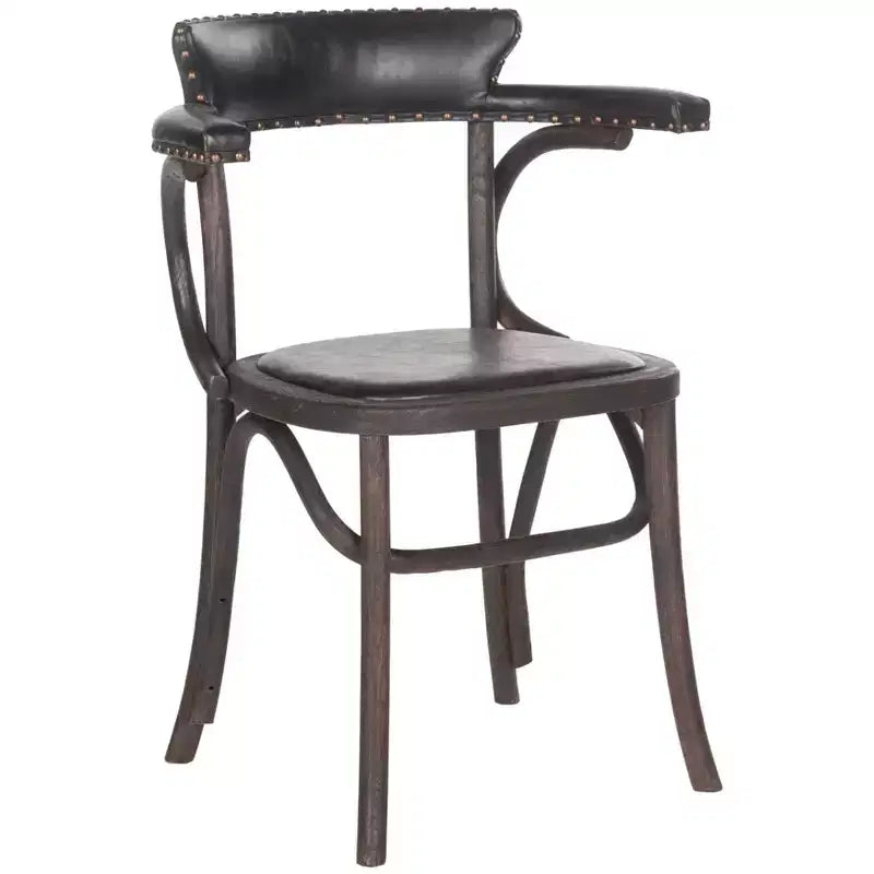 Kenny Arm Chair - MCR4689 - Antique Black - Safavieh Couture