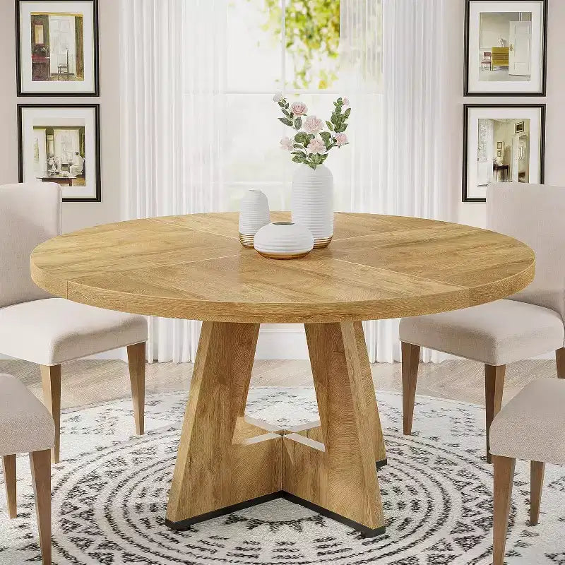 Tavolo da pranzo rotondo da 119 cm per 4 persone