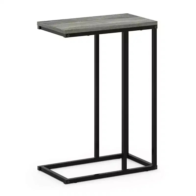 Furinno Modern Coffee Tray Sofa Side End Table Ottoman Couch Console Stand TV Lap Snack for Living Room&Home Decor,French Oak Grey