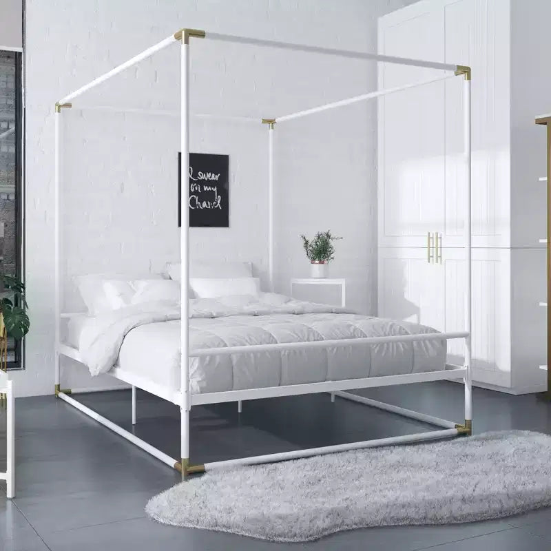 CosmoLiving by Cosmopolitan Celeste Canopy Metal Bed