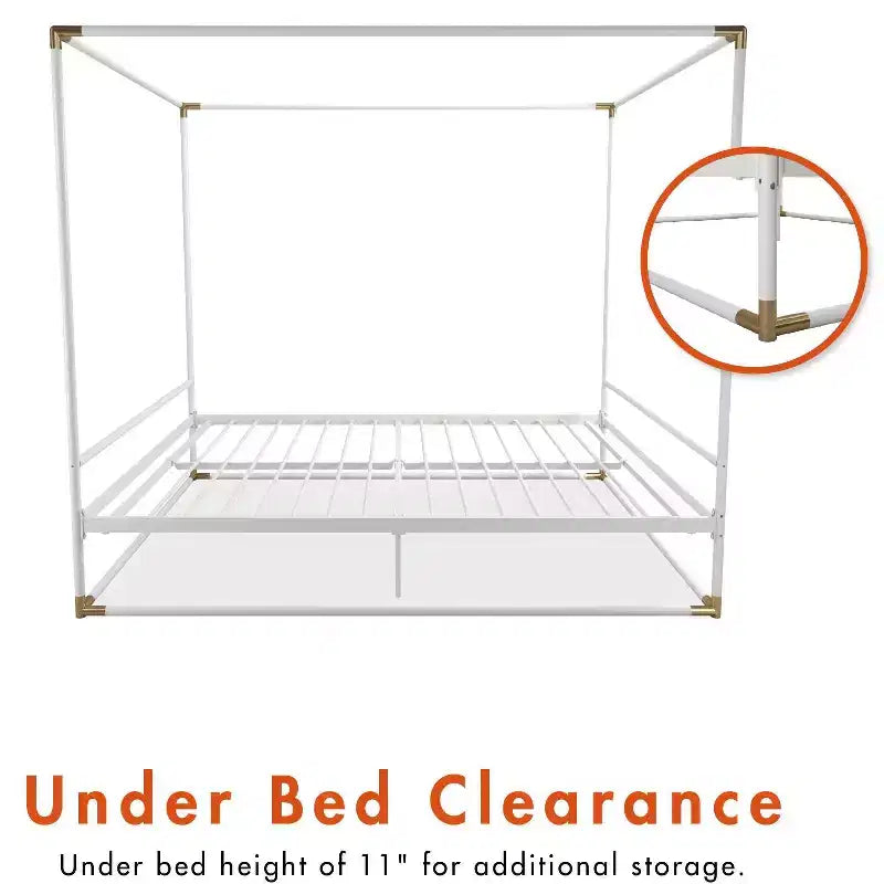 CosmoLiving by Cosmopolitan Celeste Canopy Metal Bed