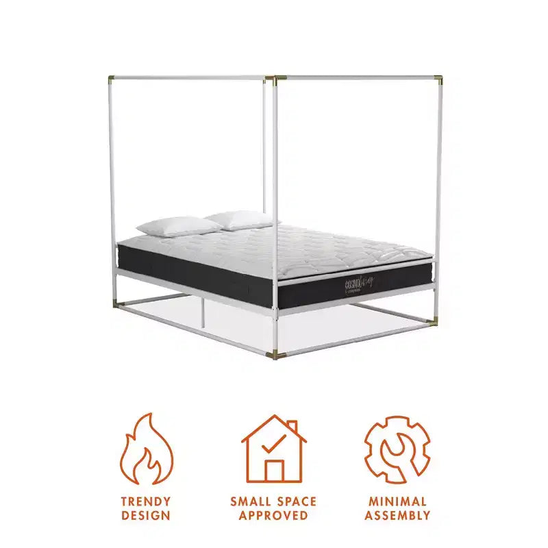CosmoLiving by Cosmopolitan Celeste Canopy Metal Bed