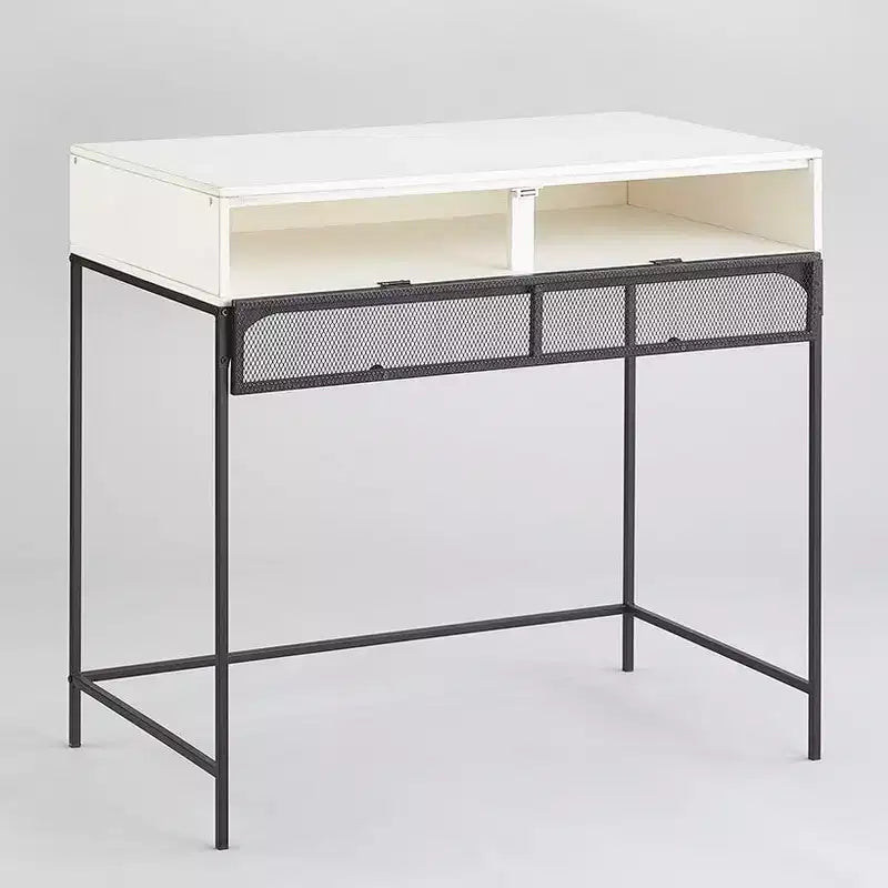 The Lakeside Collection Industrial Farmhouse Style Desk with Storage