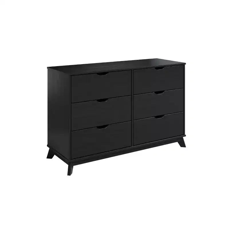 Pensy Solid Wood Mid-Century Modern 6 Drawer Dresser - Powell