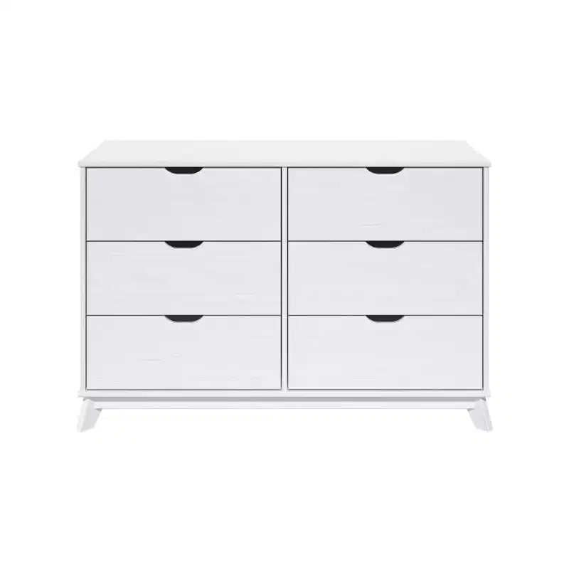 Pensy Solid Wood Mid-Century Modern 6 Drawer Dresser - Powell