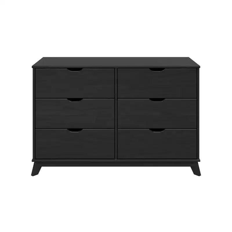 Pensy Solid Wood Mid-Century Modern 6 Drawer Dresser - Powell