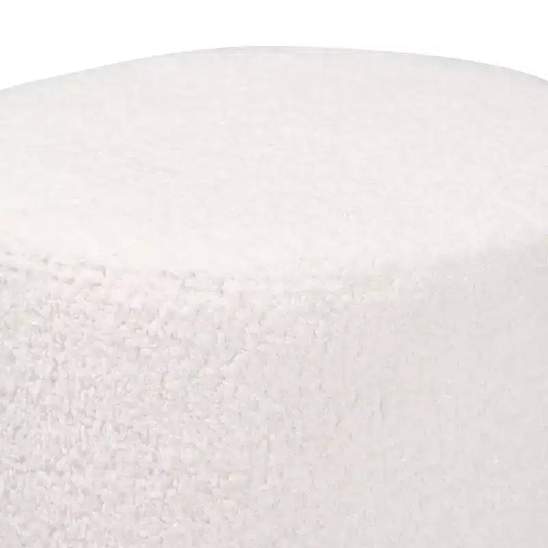 Baxton Studio Tori Modern and Contemporary Ivory Boucle Upholstered Ottoman