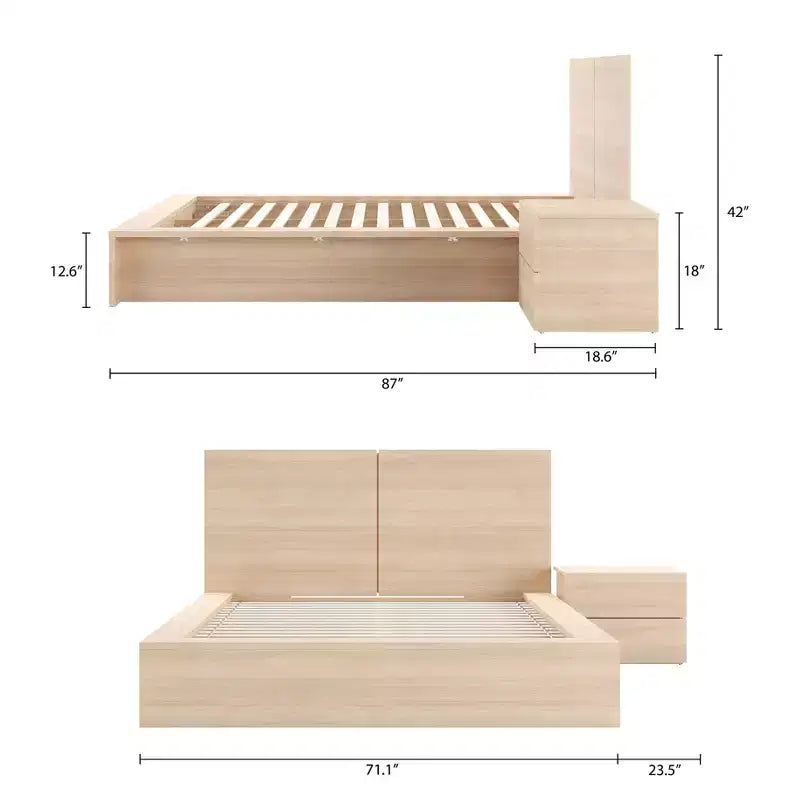 Nexera Queen 3pc James Bedroom Set