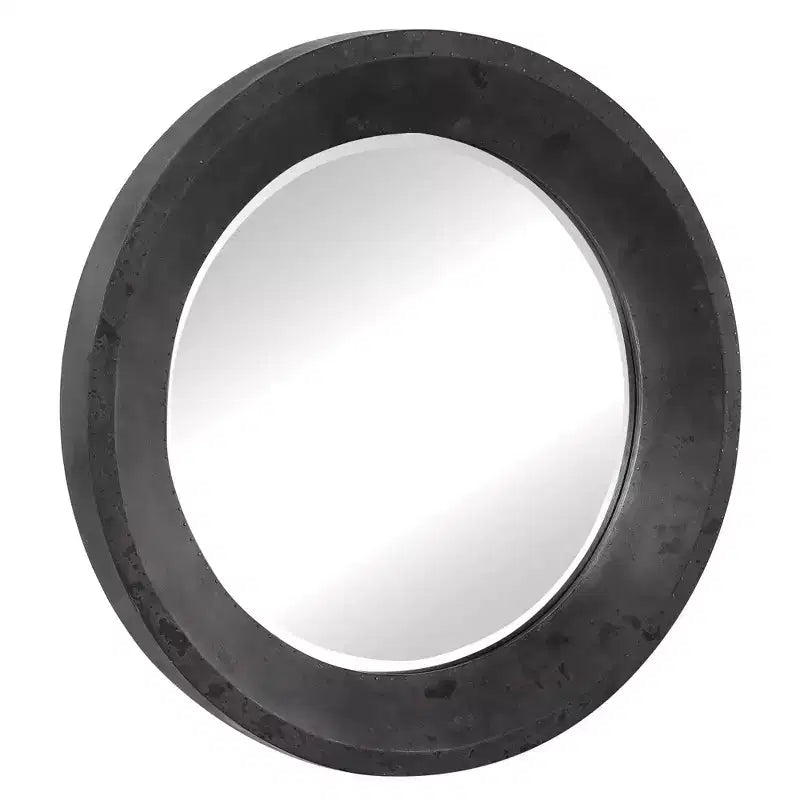 Uttermost Frazier Dark Gray 40 Round Oversized Wall Mirror