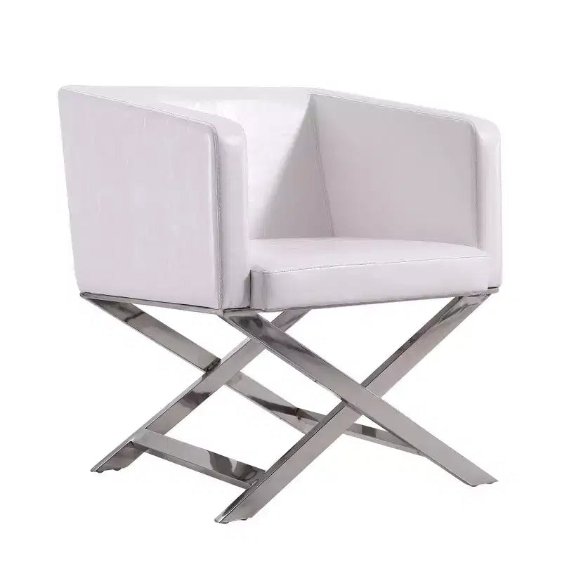 Set of 2 Hollywood Faux Leather Lounge Accent Chairs - Manhattan Comfort