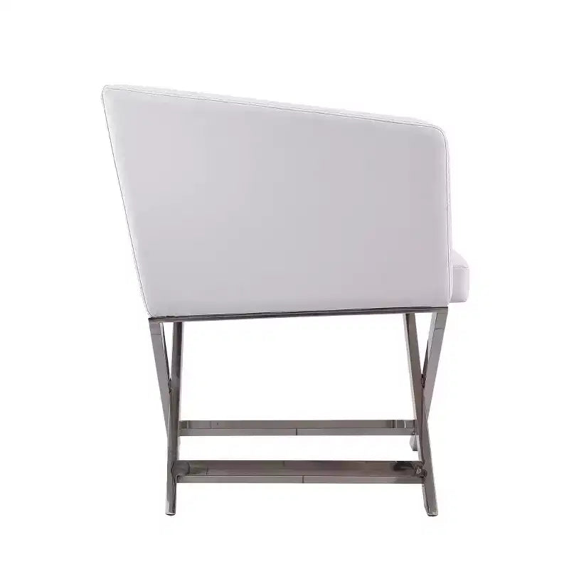 Set of 2 Hollywood Faux Leather Lounge Accent Chairs - Manhattan Comfort