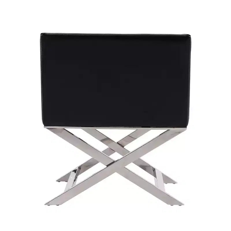 Set of 2 Hollywood Faux Leather Lounge Accent Chairs - Manhattan Comfort