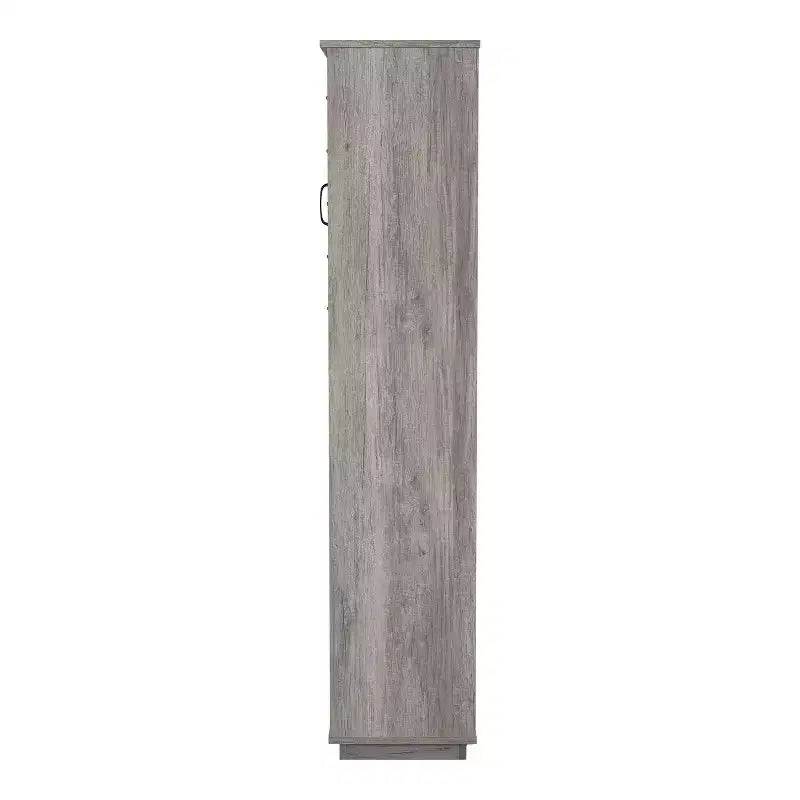 miBasics Stormquiet Farmhouse 1 Drawer Tower Cabinet with Wine Rack and Shelves
