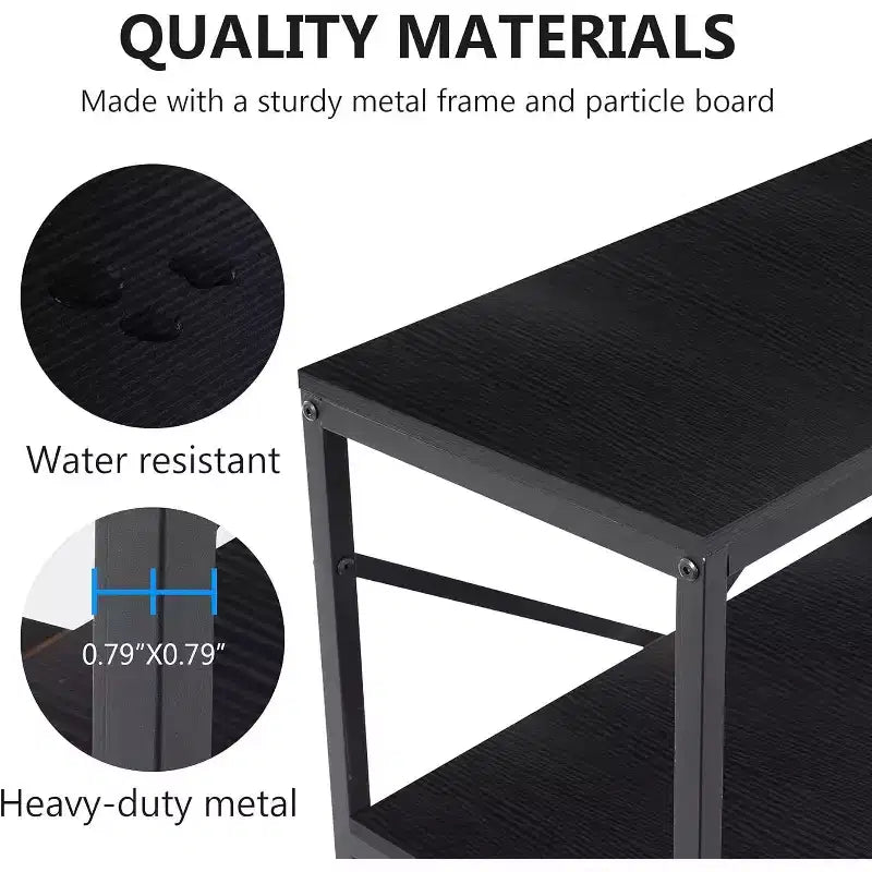 Tribesigns 70.9 Long Console Table, 3-Tier Hallway Entryway Table
