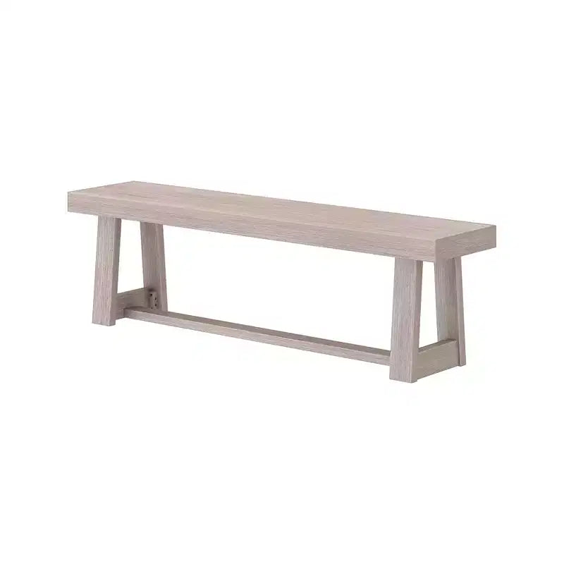 Plank+Beam Farmhouse Dining Bench, Solid Wood Bench for Dining Table/Kitchen, 60, Walnut Wirebrush
