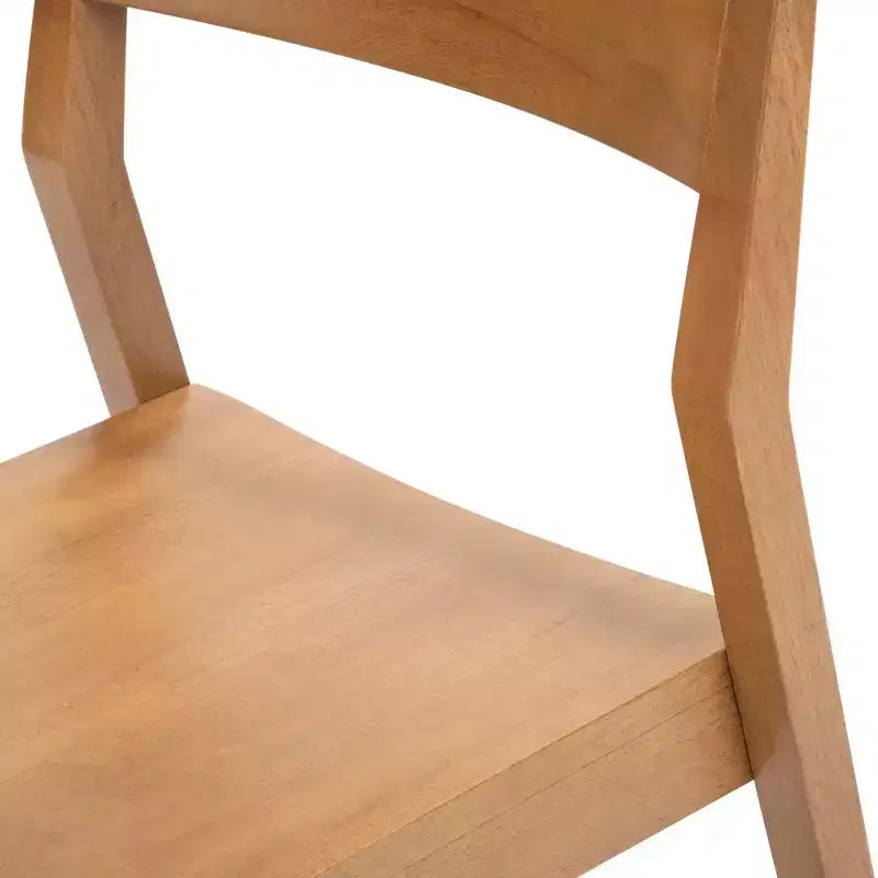 Plank+Beam Modern Dining Chair Set of 2, Solid Wood Chairs for Kitchen, Office, Living Room