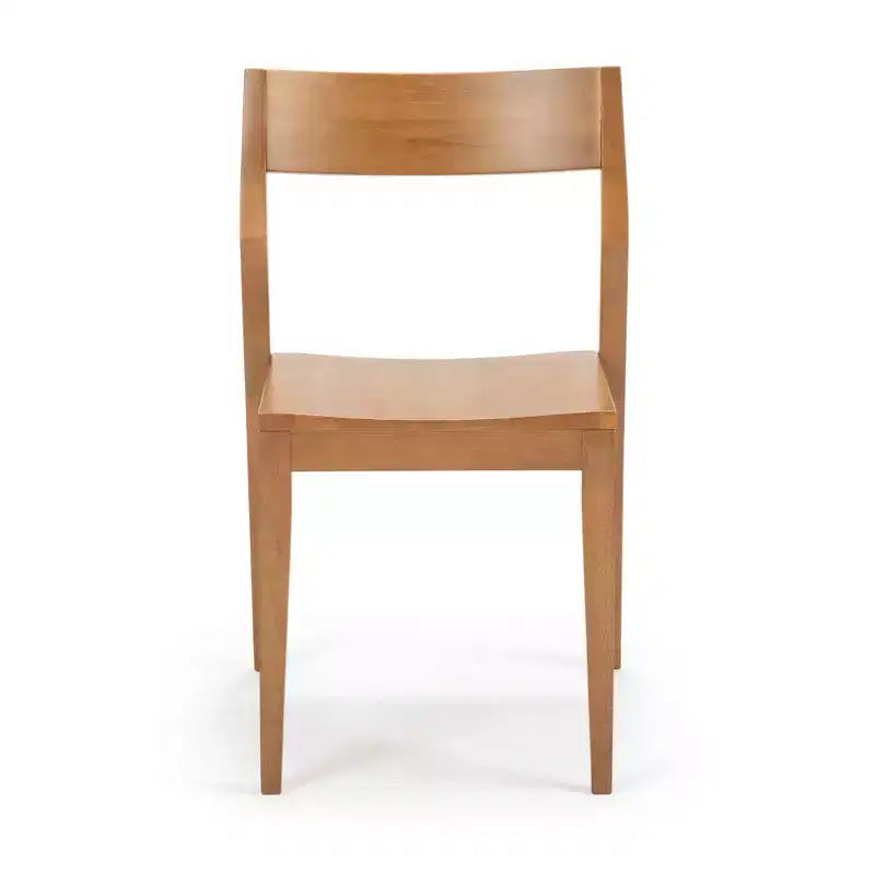 Plank+Beam Modern Dining Chair Set of 2, Solid Wood Chairs for Kitchen, Office, Living Room
