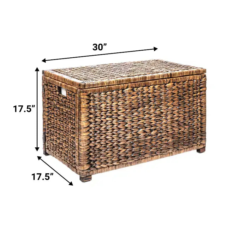 Baule portaoggetti in vimini intrecciato Anada 30