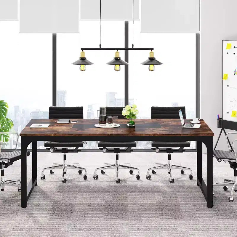 Tribesigns 70.9 Conference Table, Rectangular Meeting Seminar Table
