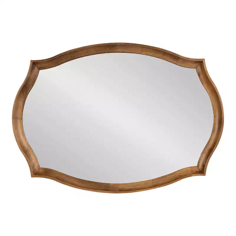 Kate & Laurel All Things Decor 24x34 Hatherleigh Scallop Wall Mirror