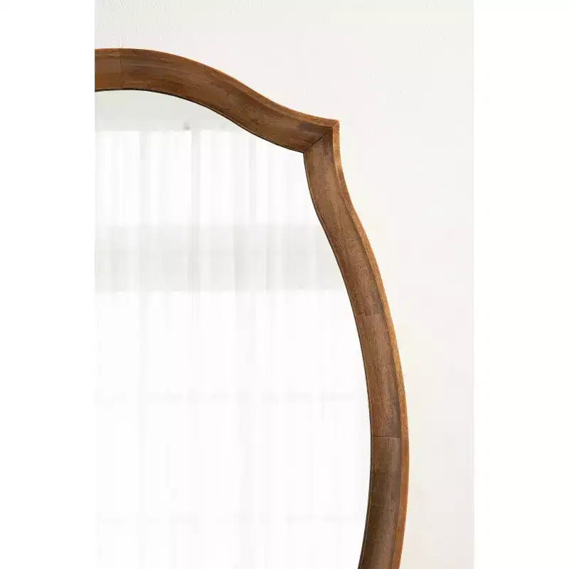 Kate & Laurel All Things Decor 24x34 Hatherleigh Scallop Wall Mirror