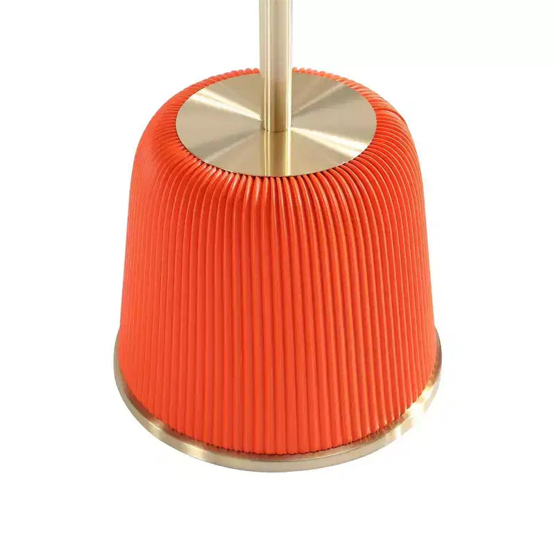 Manhattan Comfort Anderson Modern Leatherette Upholstered End Table with Gold Tabletop