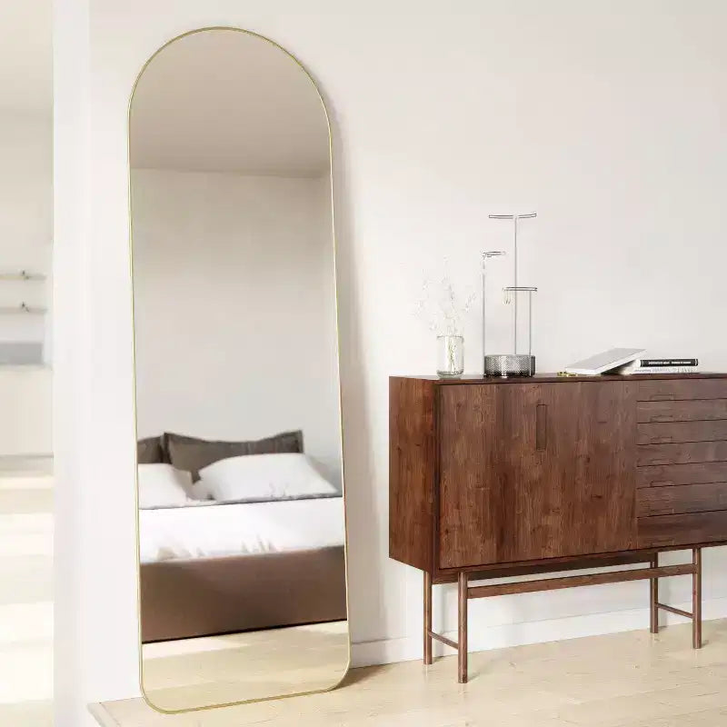 20 x 62 Hubba Arched Leaning Decorative Wall Mirror - Umbra